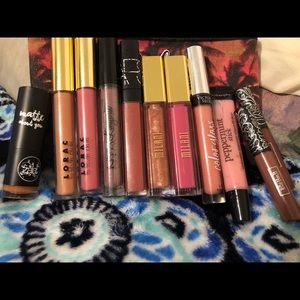 VS PINK make ups bags + lip bundle